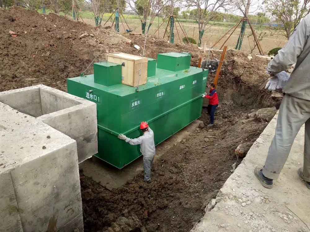 一體化污水處理設備現場安裝